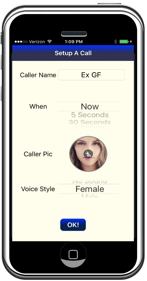 #1 Fake Call app on iPhone
